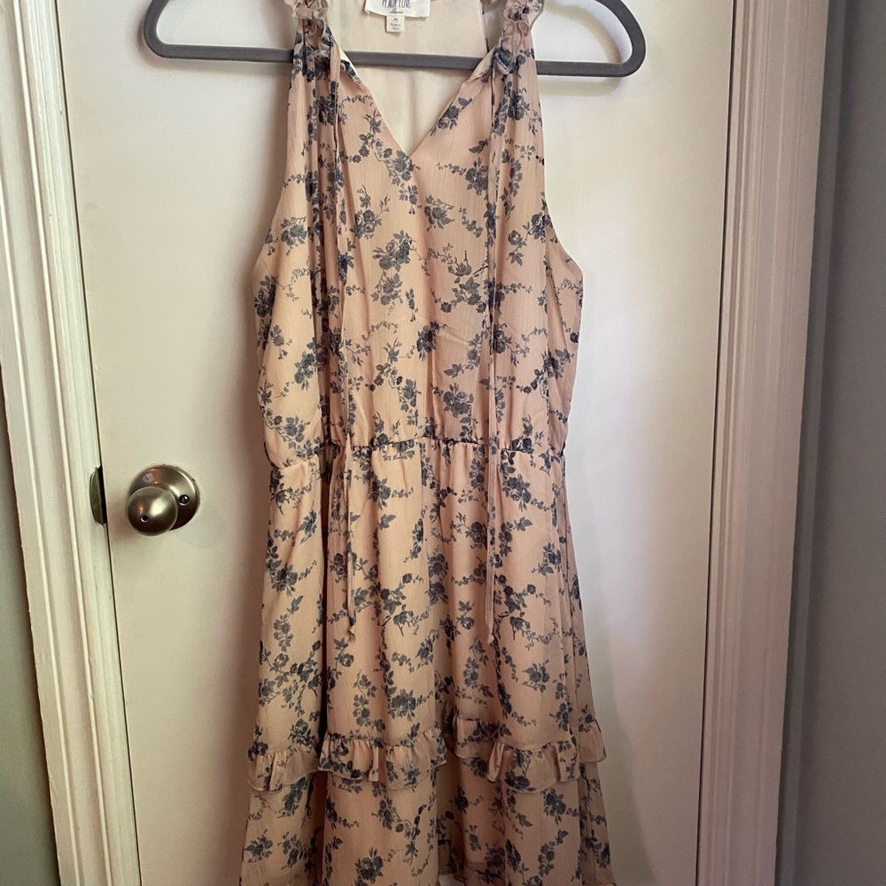 Peach Love California Pink High Low Halter Dress
